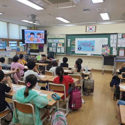 삼송초 3-6반 친구들과 함께한  바른청소 수업 후...