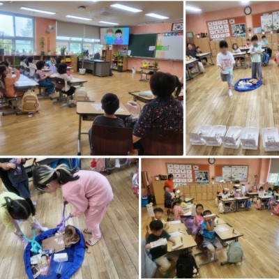강명초등학교 1학년도 바른청소 할 수 있어요!