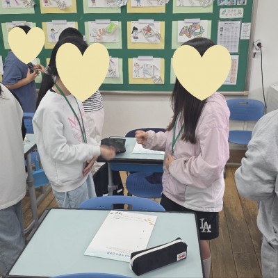 바다를 지키는 장평초 4학년 학생들